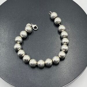 Tiffany & Co. HardWear Collection Polished Sterling Silver Ball Bracelet 7"